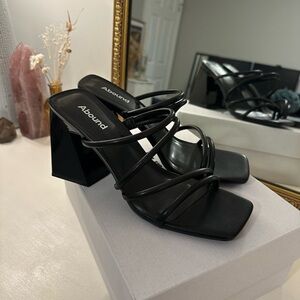 Abound black heels size 9